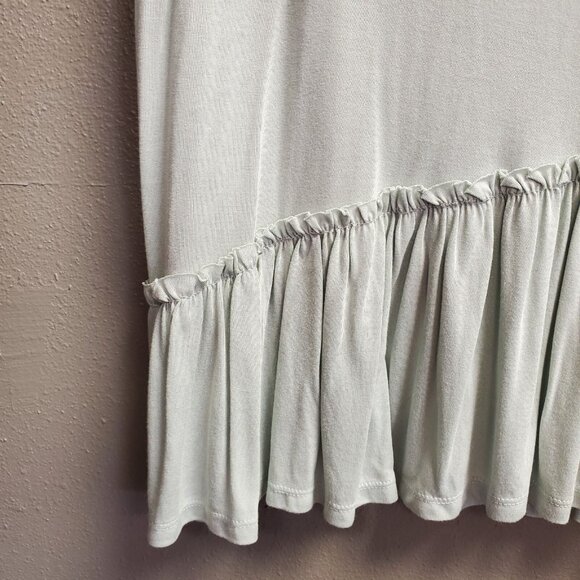 DE Collection Top Women Size XXL Sky Gray Soft Whisper Ruffle Soft Flowy - Picture 3 of 10